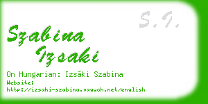 szabina izsaki business card